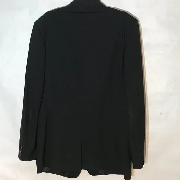 Hugo Boss Black Sport Coat Jacket Blazer size 44L Suit Designer 3 Button WooL - Picture 11 of 12